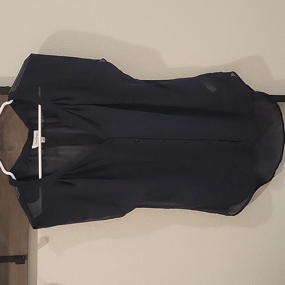 Black blouse with buttons